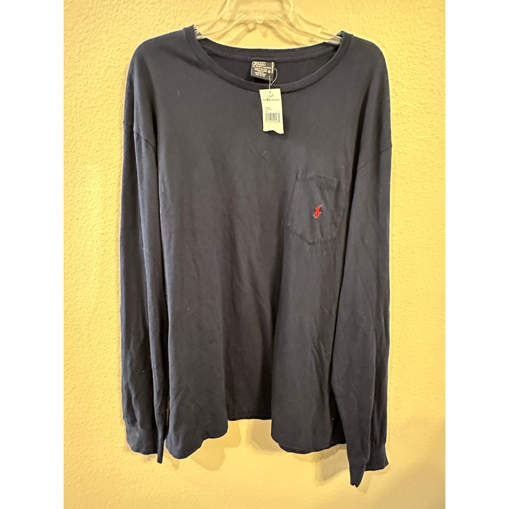 Polo Ralph Lauren Long Sleeve Classic Pocket T-Shirt Tee Top XL